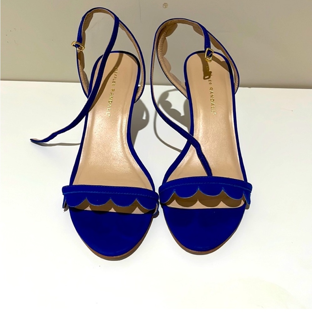 Loeffler Randall Blue Suede Heels Sz 8